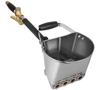 SucceBuy Pistola a spruzzo per dipingere pareti Soffitti Malta di cemento Spruzzatore Gesso Tramoggia Pistola 4 Jet Tramoggia Mestolo Strumento di costruzione