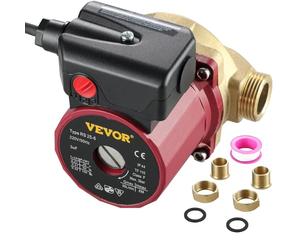 SucceBuy Pompa di Circolazione dell'Acqua Calda Portata max. 50L/min 90 W, Pompa dell'Acqua Calda da 0,8 A per Lavatrice Prevalenza max. 6m Temperatura 2-100℃