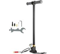 SucceBuy Pompa PCP a 3 Stadi 30MPa 4500PSI con Manometro, Pompa ad Aria Manuale per Gonfiaggio Pneumatici Auto, Biciclette, Bombole Subacquee, Paintball