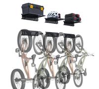 SucceBuy Portabiciclette da 3 pezzi, 300 libbre, 48 pollici, per montaggio a parete, con 3 ripiani per 6 biciclette, organizer per garage 3pcs each 16in