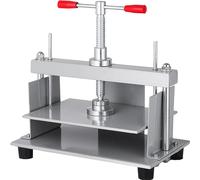 SucceBuy Pressa per carta manuale 12x8,6 pollici per carta A4 Spessore 10 cm Telaio in acciaio Pressa per carta Macchina per la produzione di carta Pressa per libri
