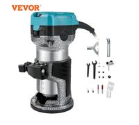 SucceBuy Router di Legno Macchina Trimmer Elettrico 800W 30000RPM Potenza Strumento di Carpenteria per la Lavorazione del Legno Rifilatura Scanalatura Intaglio Uso