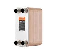 SucceBuy Scambiatore di calore 5 "x 12" 80 piastre Piastra brasata in acciaio inossidabile per riscaldamento a pavimento Riscaldamento dell'acqua Fusione della neve Raffreddamento della birra