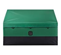 VEVOR Scatola per Stoccaggio da Esterno in PE Impermeabile con Coperchio Manici Laterali Volume da 440L, Contenitore Porta Attrezzi da Giardino con Coperchio Inclinata Capienza 440L, Baule da Giardino