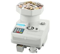 SucceBuy Selezionatrice professionale per monete con display a LED può contenere fino a 11000 monete Selezionatrice automatica per monete e macchina avvolgitrice per tutte le monete 1300 pcs min