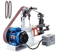 SucceBuy Smerigliatrice a nastro da 1,5 kW 2 x 82 pollici Levigatrice a nastro elettrica a 3 modalità a velocità variabile/constante per la produzione di coltelli per lucidatura di utensili