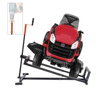 SucceBuy Sollevatore per tosaerba con martinetto idraulico/filettato, sollevatore da prato mobile regolabile da 500/880 libbre per trattore da giardino tosaerba