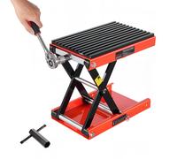 SucceBuy Supporto centrale per riparazione bici in acciaio resistente con martinetto a forbice per moto a ponte largo da 1200 libbre per ATV, bici da cross