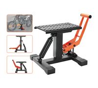 SucceBuy Supporto per sollevamento jack per moto 440 libbre Supporto per sollevamento bici da cross Funzionamento di sollevamento idraulico Tavolo di sollevamento ad altezza regolabile per la