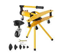 SucceBuy SWG-1 Piegatubi idraulici manuale integrale diametro 13-34 mm con 6 matrici Strumento multifunzione per piegare tubi in acciaio e rame da 10 tonnellate