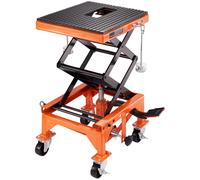 SucceBuy Tavolo elevatore idraulico per moto 350 LBS Supporto per martinetto idraulico a forbice per moto da cross