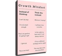 Success Driven Mindset Poster Growth Mindset Entrepreneur Quotes Wall Art for Home Office Bedroom Living Room Ambition Decor(Unframed,12x18inch(30x45cm))