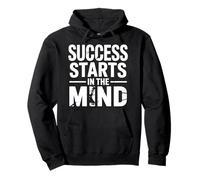 Success Startts in The Mind Entrepreneur Citazione Motivazionale Felpa con Cappuccio