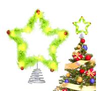 Successori 'albero di Natale | 25x25x10 cm in pizzo 'albero di Natale con luci a LED | Riutilizzabile, illuminato, cinquanta, decorazioni festive | Per soggiorno, giardino, terrazza, festa