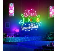 Succhi freschi & frullati Neon Sign Juice Led Signs Smoothie Neon Light Coffee Store Led Light Drink Wall Art