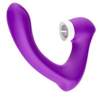 Succhia Clitoride con Vibratore Curvo Armony Secretkiss - Viola