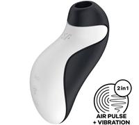 Succhia clitoride con vibrazione Satisfyer Orca bianco/nero