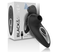 Succhia Clitoride Ricaricabile Black&Silver Drake Deluxe - Silicone
