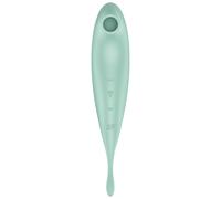 SATISFYER TWIRLING PRO+ STIMOLATORE DI IMPULSI D''ARIA E VIBRATORE APP - VERDE - VERDE