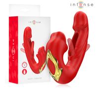 Succhia Clitoride Vibrante Intense Nathy - Doppia Funzione, Rosso