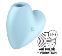 Succhia Clitoride Vibrante Satisfyer Cutie Heart - Blu