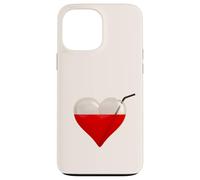 Succhiasangue, un cuore di vetro pieno di sangue e cannuccia Custodia per iPhone 13 Pro Max