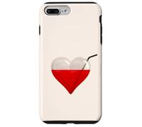 Succhiasangue, un cuore di vetro pieno di sangue e cannuccia Custodia per iPhone 7 Plus/8 Plus