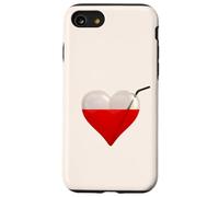 Succhiasangue, un cuore di vetro pieno di sangue e cannuccia Custodia per iPhone SE (2020) / 7/8