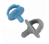 Succhietti in Silicone Nuby 0m+ 2pz Blu e Grigio