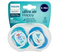 Philips Avent - 2 Succhietti Ultra Air Collection 6-18m Maschio - Papa