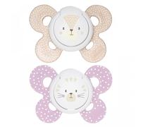 Chicco Silicone Soother Physio Comfort Girl 6-16 M 2u Silicone Soother Physio Comfort Girl 6-16 M 2u