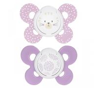 Chicco Silicone Soother Physio Comfort Girl 6-16 M 2u Silicone Soother Physio Comfort Girl 6-16 M 2u