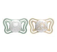 Chicco Physio Light Physio Forma Night ciuccio 2-6 m Gold/Green 2 pz