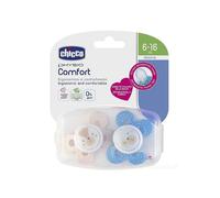 Succhietto comfort bimbo silicone 6-16m 2pezzi - chicco