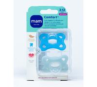 Succhietto Comfort in Silicone 3-12M Azzurro MAM 2 Pezzi