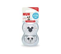 Succhietto Nuk TL Disney Mickey Silicone 2 Pz Grey-6-18-mesi