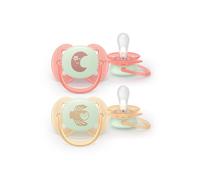 Succhietto ultra soft notte 0-6m cappuccio fluorescente no bpa per pelli sensibili - philips avent