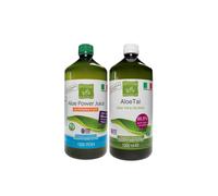 Succo di Aloe Vera, Sali e vitamine e Succo e polpa puro di Aloe Vera - 2 Litri