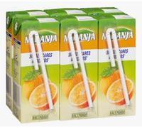 Succo di Arancia, Bevanda di Frutta, 200 ml, Confezione da 3, Senza Grassi, Basso Contenuto di Zuccheri, pack 4