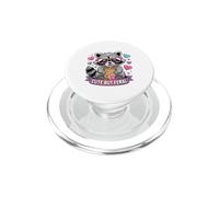 Succo di cuore procione carino ma selvaggio PopSockets PopGrip per MagSafe