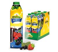 Succo di frutta Pfanner B+C+E Waldfrüchte (8 x 1 litro) - contenuto minimo di frutta 30% - succo BCE - bevanda alla frutta in confezione di conservazione