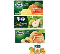 Succo di Frutta Yoga MIX - T3 Ace - T3 Albicocca - T3 Pera, 200ml, Confezione da 3