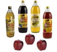 Succo di mele della Valle d'Aosta - 4 bottiglie gusti assortiti 1lt cd