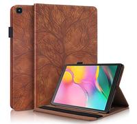 Succtop Cover Galaxy Tab A 10.1 2019 Custodia in Pelle PU Flip Stand Cover Portafoglio Porta Penna Slot Card Custodia Tablet per Samsung Galaxy Tab A 2019 10.1 Pollice SM-T510/SM-T515 Marrone