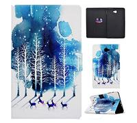 Succtop Cover Samsung Tab A6 Custodia di Pelle PU Flip Portafoglio Stand Custodia di Tablet con Funzione Sleep/Wake Auto per Samsung Galaxy Tab A 2016 10.1 Pollici SM-T580/SM-T585 Viola Fawn