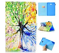 Succtop Cover Samsung Tab A6 Custodia di Pelle PU Flip Stand Custodia di Tablet con Pen Holder Funzione Sleep/Wake Auto per Samsung Galaxy Tab A 2016 10.1 Pollici SM-T580/SM-T585 Albero della Vita