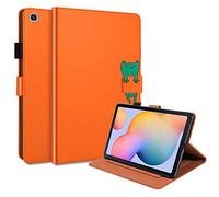 Succtop - Custodia a portafoglio per Galaxy Tab S6 Lite, in pelle PU, con funzione di supporto, per tablet Samsung Galaxy Tab S6 Lite da 10,4", SM-P610/SM-P615, motivo: rana