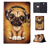 Succtop Custodia Galaxy Tab A 10.5 Pollici Cuir PU Case Stand Portafoglio Flip Cover con Funzione Auto Sleep/Wake Custodia Tablet per Samsung Galaxy Tab A 10.5" 2018 SM-T590/SM-T595 Cane