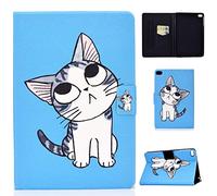 Succtop Custodia iPad 7a Generazione 10.2 Pollici 2019/iPad PRO/iPad Air 3 10.5 Pollici Custodia in Pelle PU con Funzione Auto Sleep/Wake per Apple iPad 2019/iPad PRO 10,5"/iPad Air 3 Blue Cat