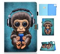 Succtop Custodia iPad PRO 11 Pollici 2020 Custodia Cover Flip Sonno/Sveglia Automatici Magnetica Cover con Funzione di Supporto e Slot Scheda Magnetica Apple iPad PRO 2020 Musica Scimmia